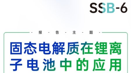 【會議報告】固態電解質在鋰離子電池中的應用