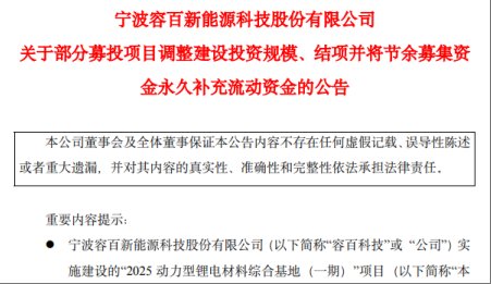 年產6萬噸三元前驅體項目縮水一半，容百科技業績兩連降！